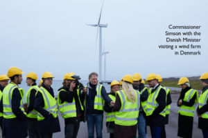 EU commissioner Kadri Simons in visit in Copenhagen for different meetings and visits about Energy.