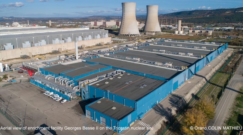 Aerial view of enrichment facility Georges Besse II on the Tricastin nuclear site